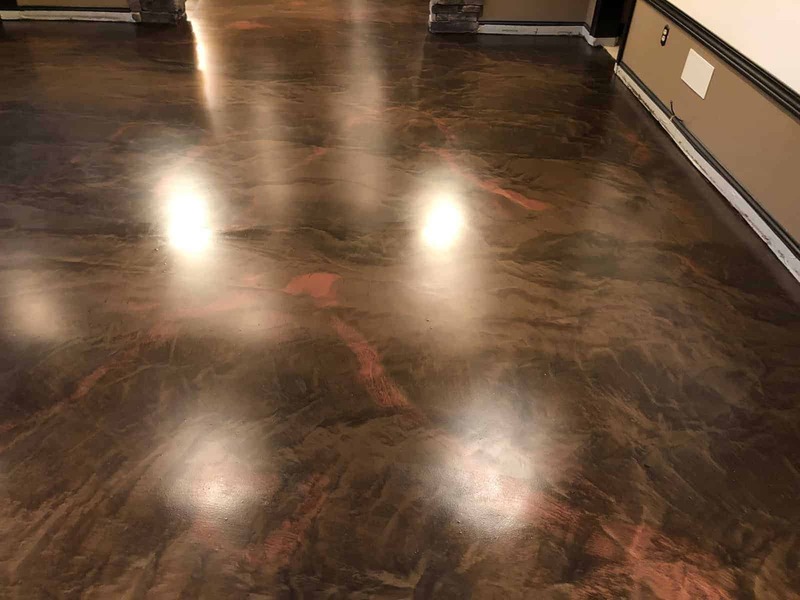 Epoxy flooring is a durable and long-lasting option that withstands heavy foot traffic.